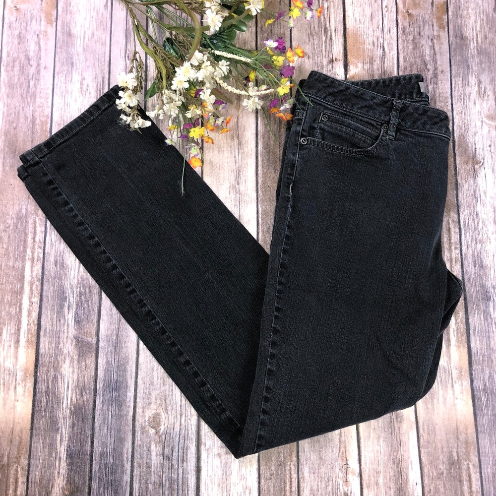 J. Jill stretch charcoal gray skinny jeans